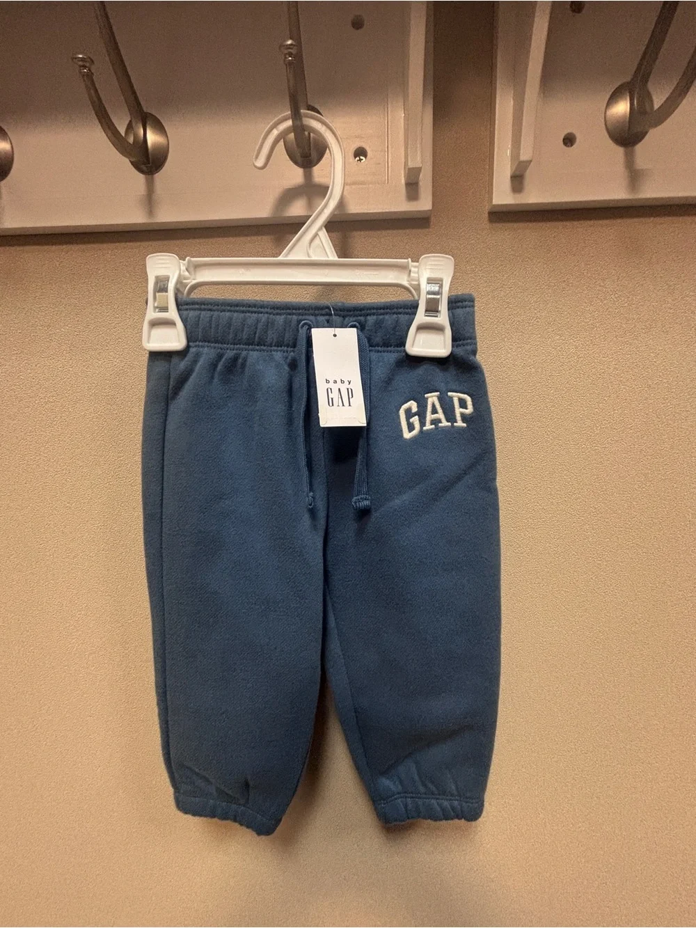 NWT Baby GAP bundle of three (3-6mo, 2x6-12mo) Dusty Blue Fleece Joggers